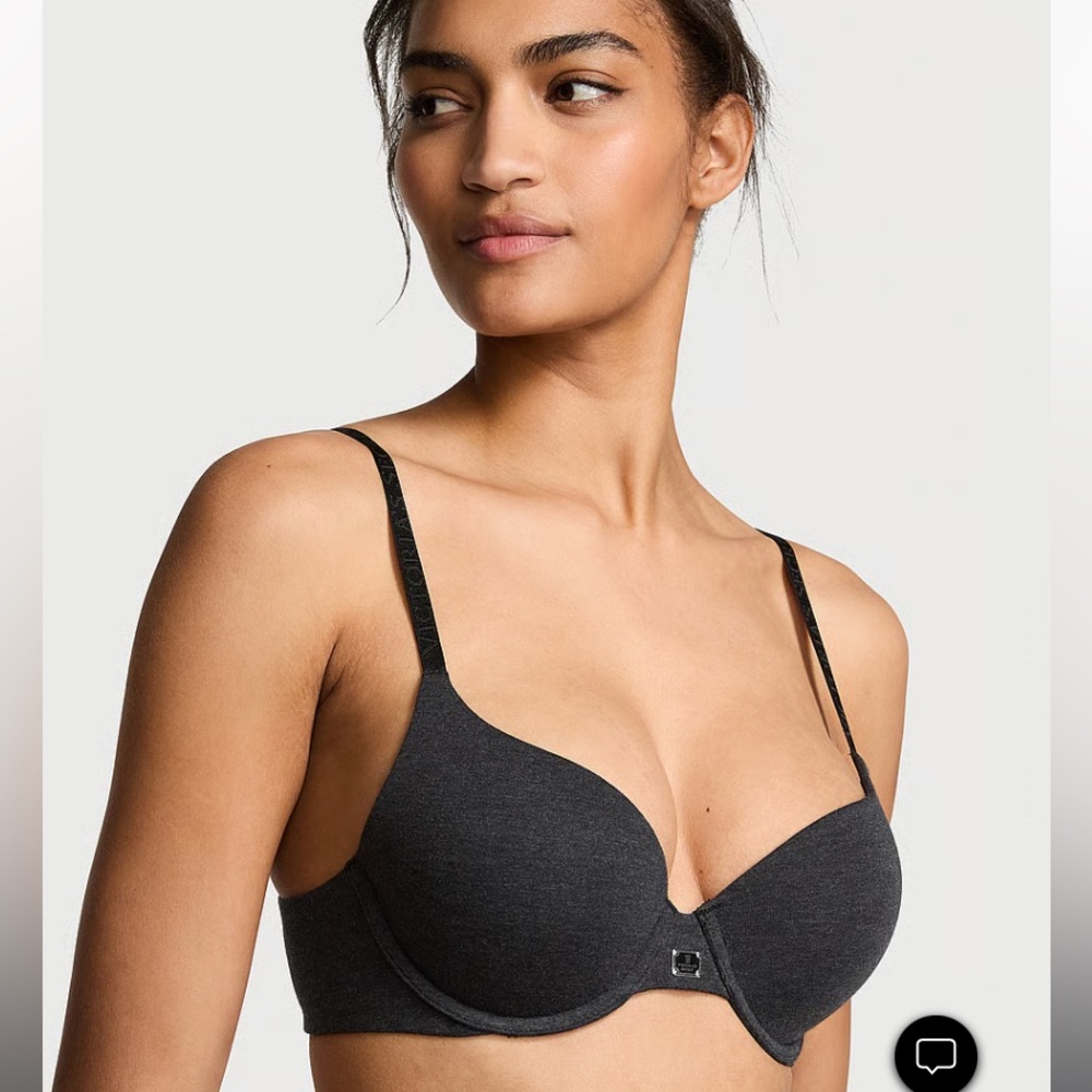 NWT THE T-SHIRT - Perfect Shape Cotton Logo Hardware Push-Up
Bra